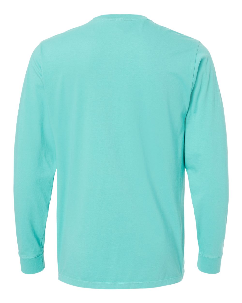 Unisex Organic Long Sleeve T-Shirt - Back - B10272123 - Seafoam