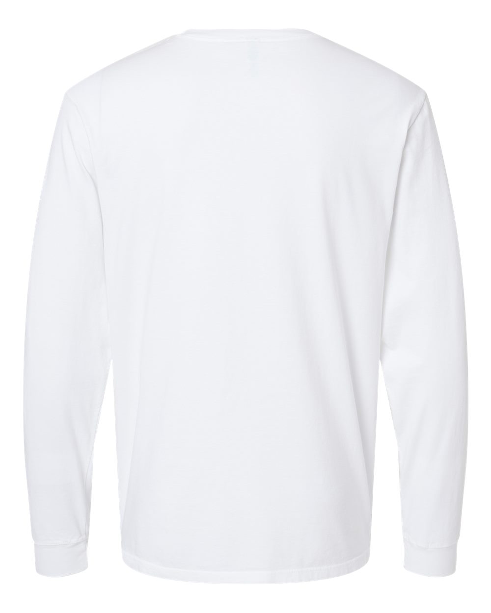 Unisex Organic Long Sleeve T-Shirt - Back - B10272143 - White