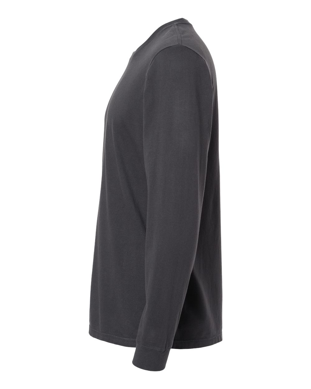 Unisex Organic Long Sleeve T-Shirt - Back - B10272503 - Black