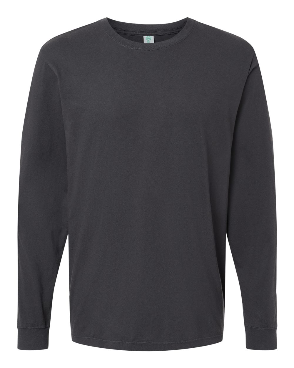Unisex Organic Long Sleeve T-Shirt - Front - B10272503 - Black