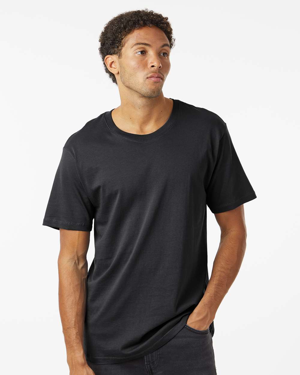Unisex Classic T-Shirt - OnModelFront - B10372503 - Black