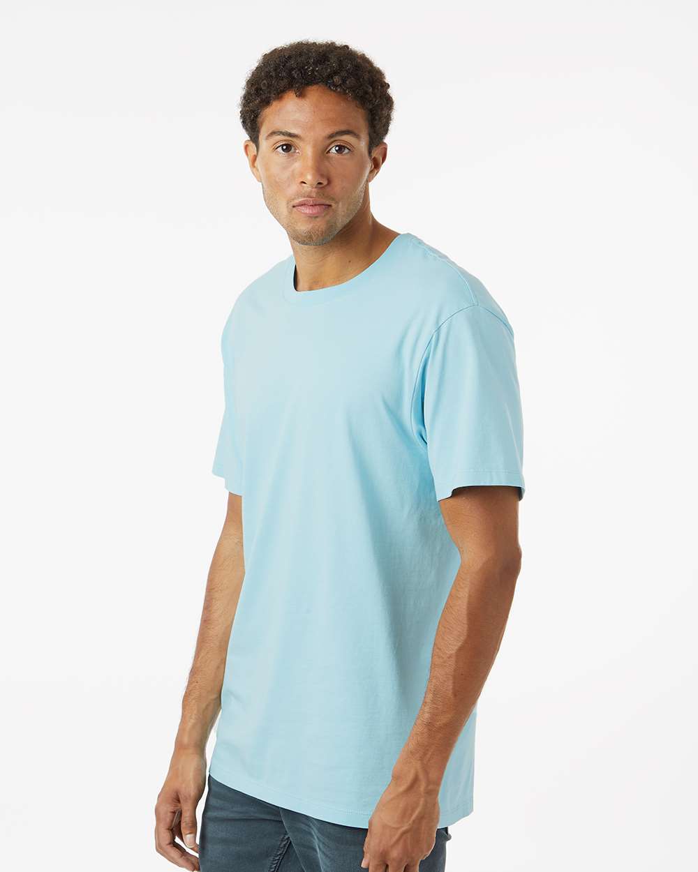 Unisex Classic T-Shirt - OnModelSide - B10372683 - Chambray