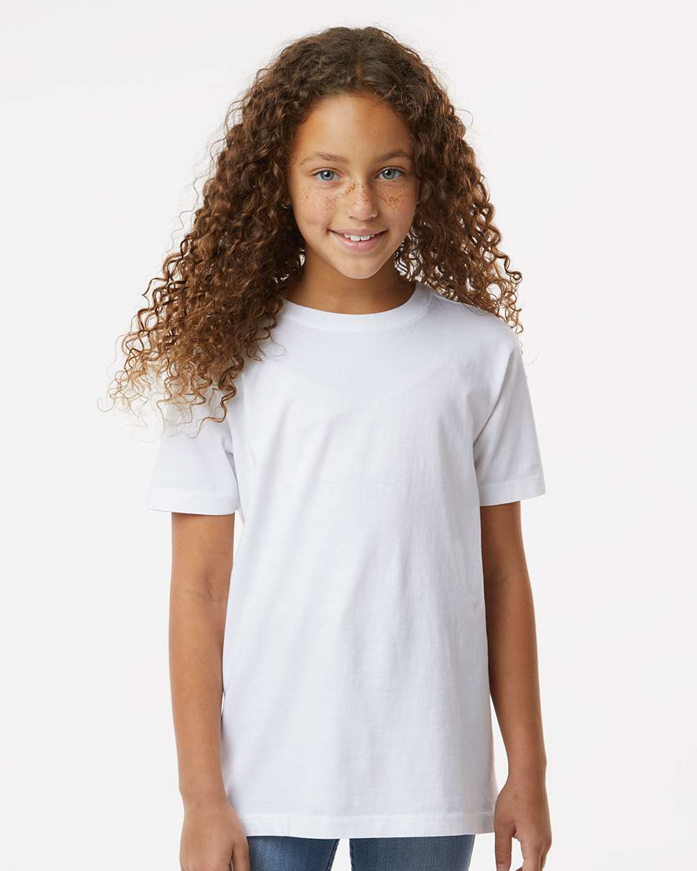 Youth Classic T-Shirt - OnModelFront - B10472132 - White