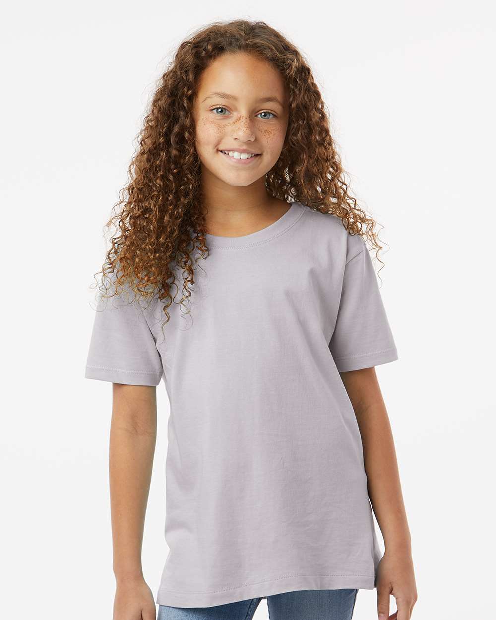 Youth Classic T-Shirt - OnModelFront - B10472352 - Silver
