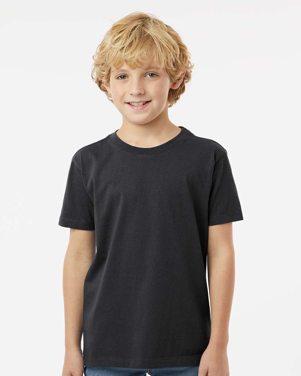 Youth Classic T-Shirt - OnModelFront - B10472502 - Black