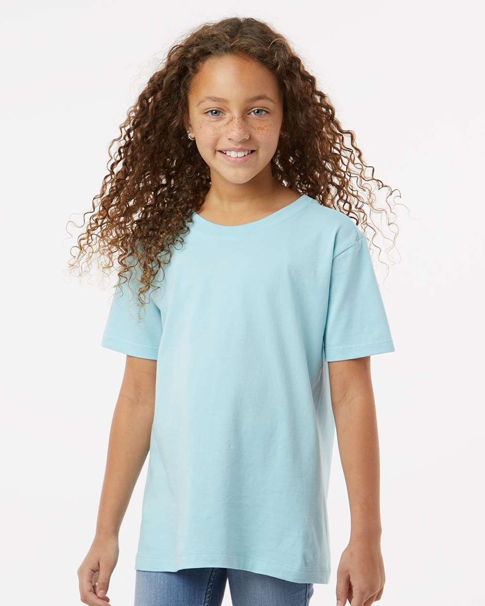 Youth Classic T-Shirt - OnModelFront - B10472683 - Chambray