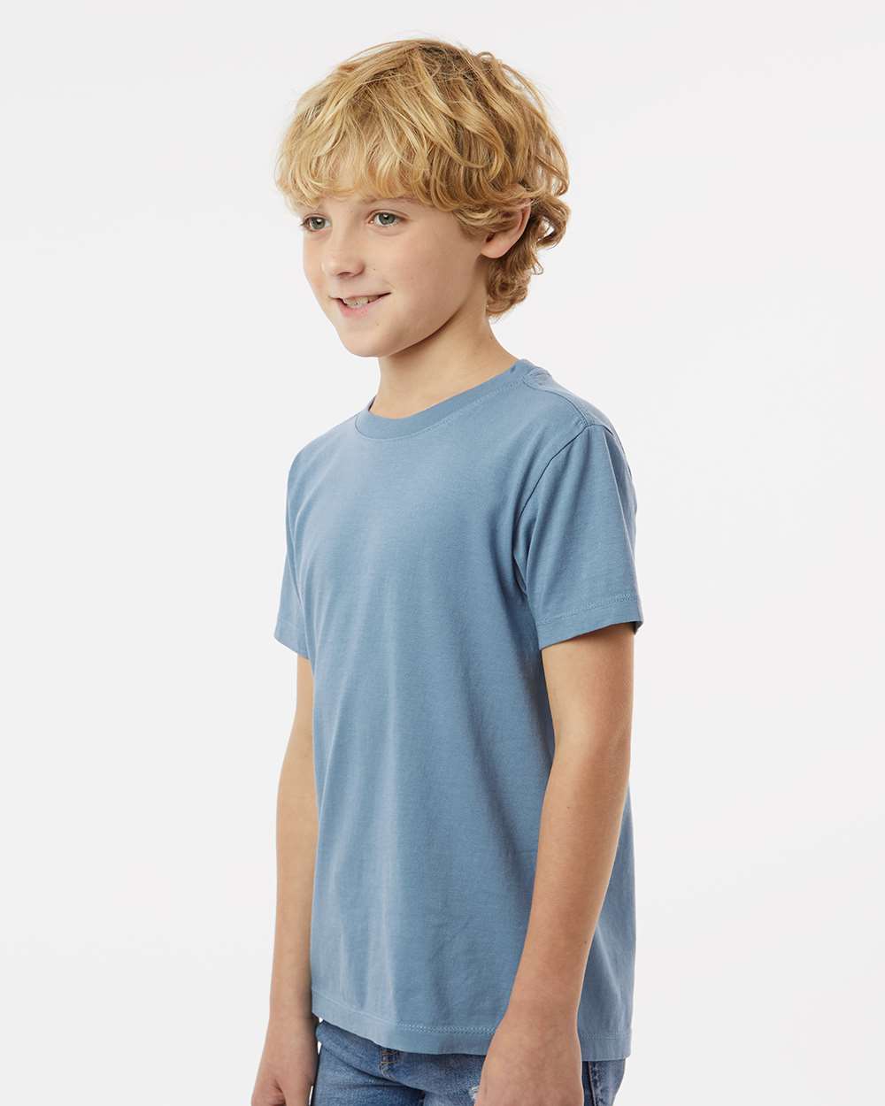 Youth Classic T-Shirt - OnModelSide - B10472122 - Slate