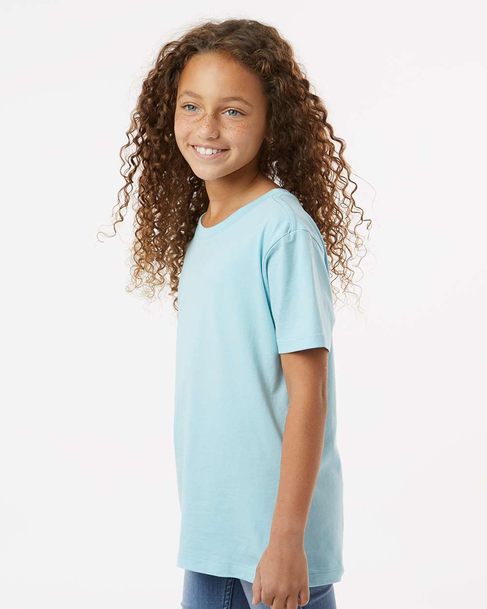 Youth Classic T-Shirt - OnModelSide - B10472683 - Chambray