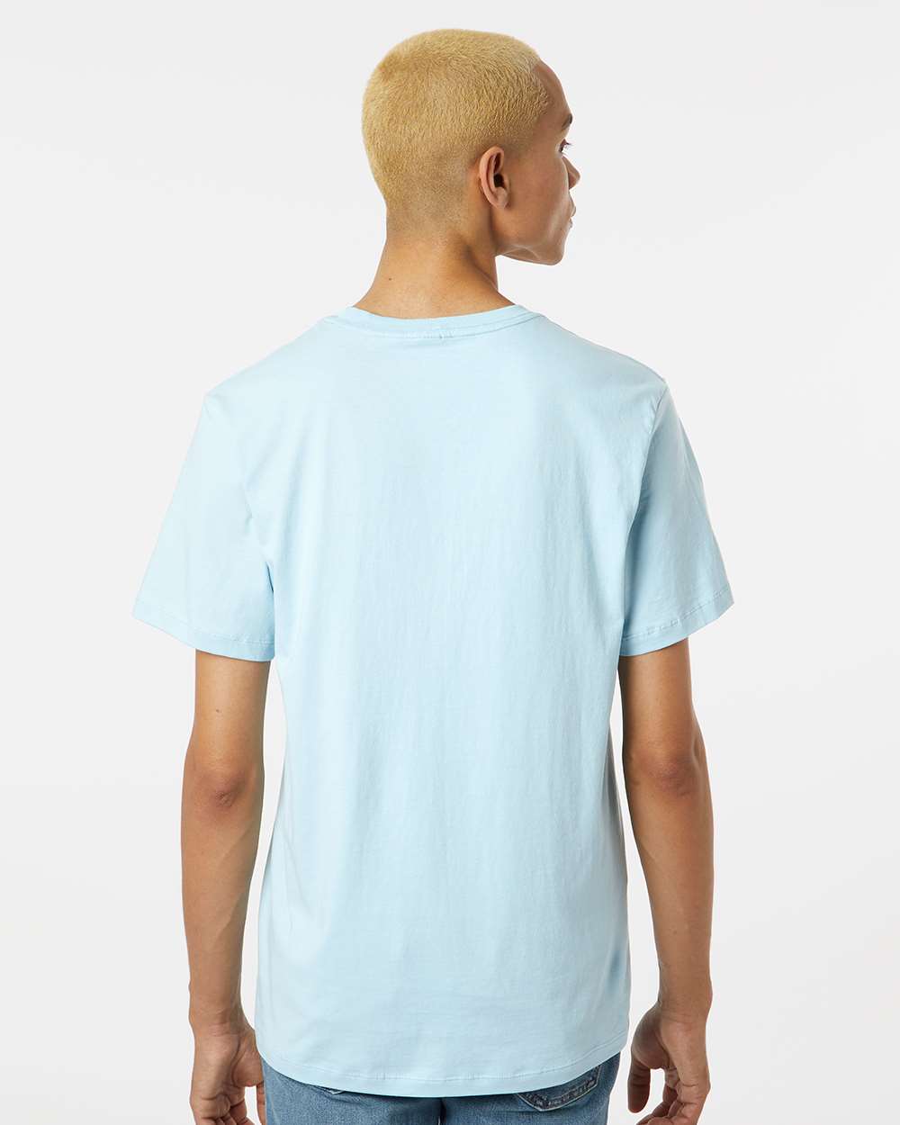 Unisex Classic Pocket T-Shirt - OnModelBack - B10672683 - Chambray