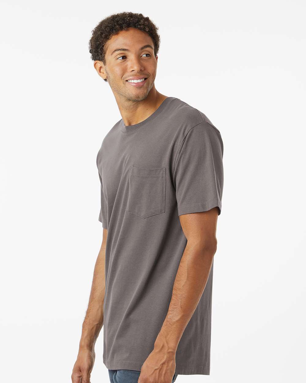 Unisex Classic Pocket T-Shirt - OnModelSide - B10672493 - Graphite