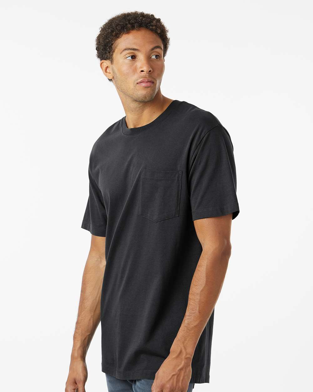 Unisex Classic Pocket T-Shirt - OnModelSide - B10672503 - Black