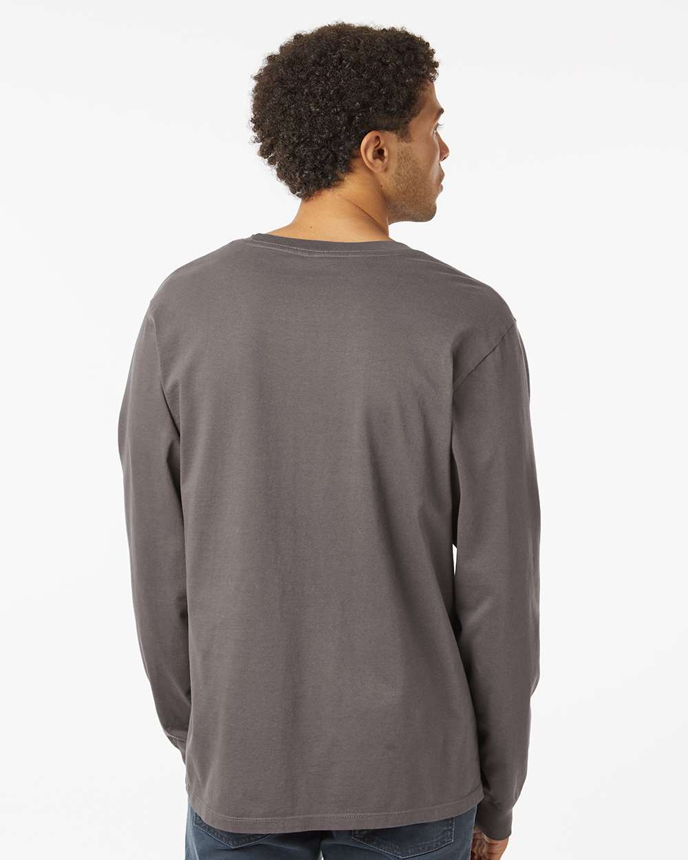 Unisex Classic Long Sleeve T-Shirt - OnModelBack - B10872493 - Graphite