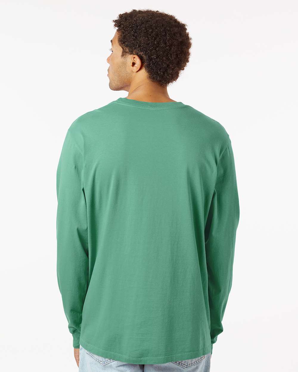 Unisex Classic Long Sleeve T-Shirt - OnModelBack - B10872953 - Pine
