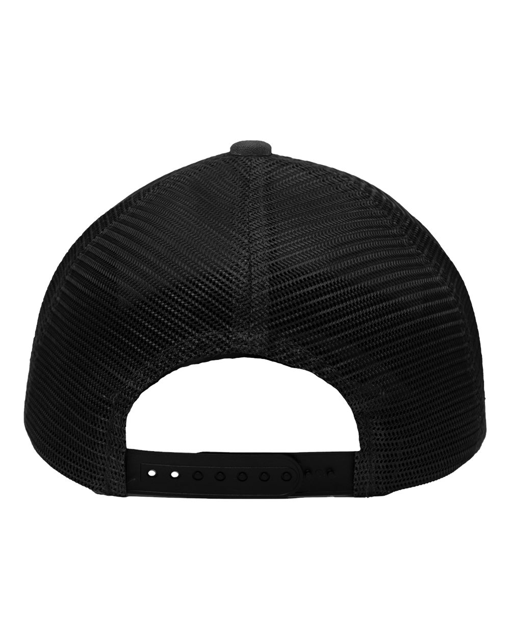 Modern Six-Panel Trucker Fit Cap - Back - B14995590 - Charcoal/ Black