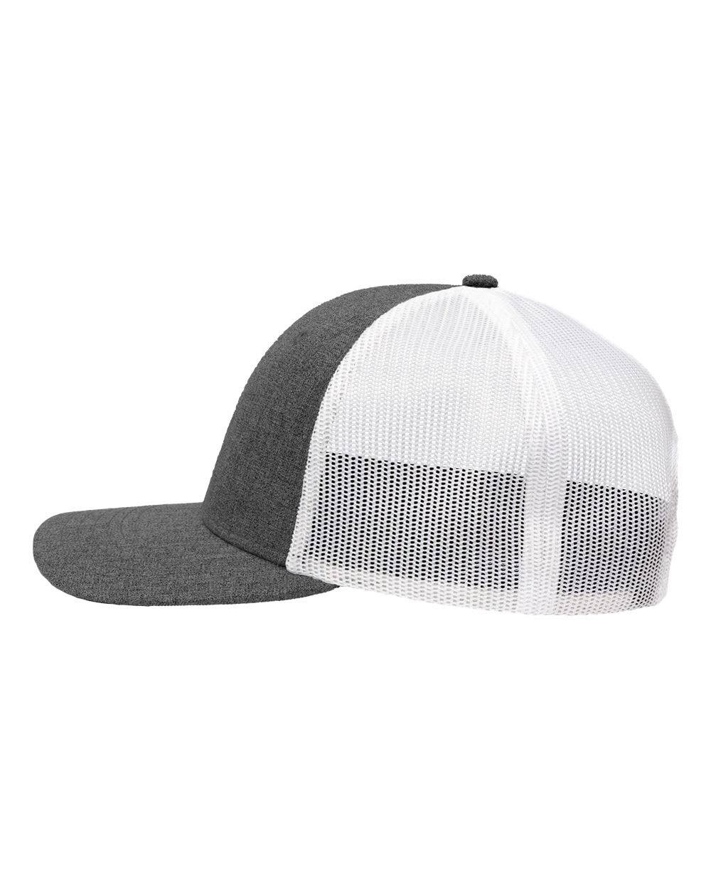 Modern Six-Panel Trucker Fit Cap - DirectSide - B14995560 - X Hatch Grey/ White