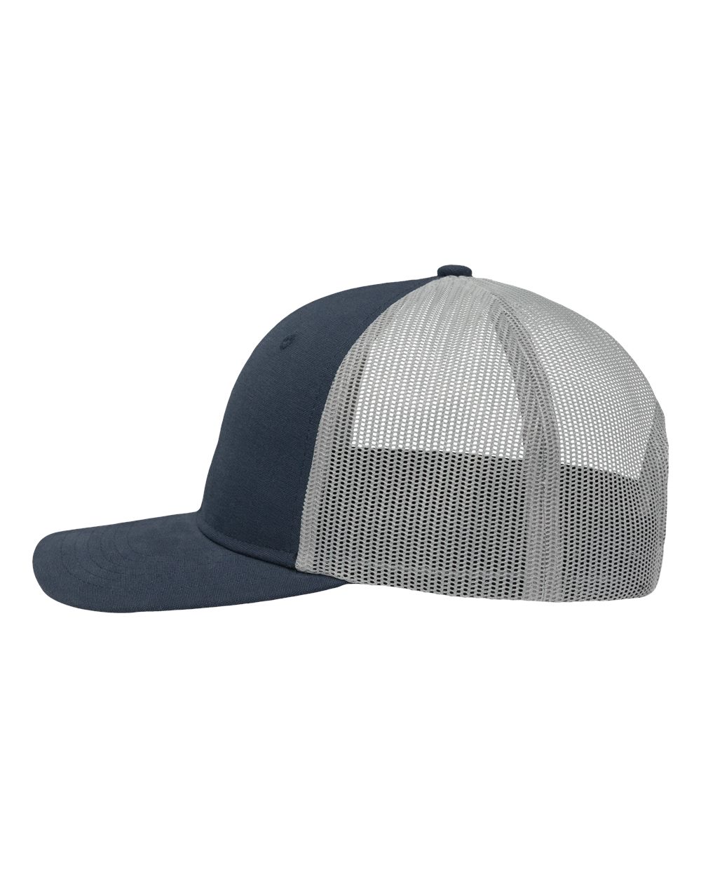 Modern Six-Panel Trucker Fit Cap - DirectSide - B14995650 - Navy/ Grey