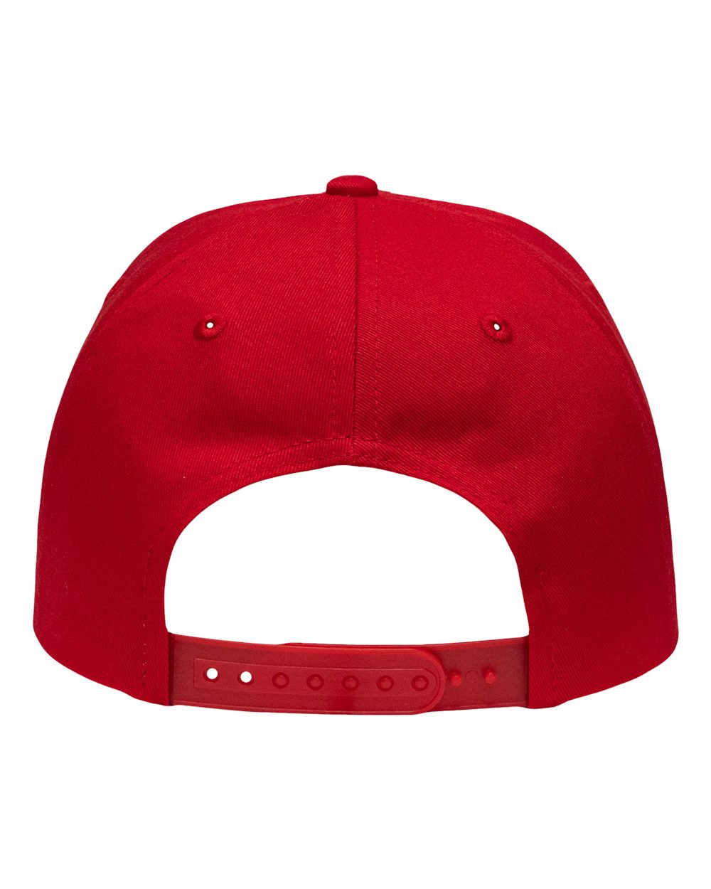 Lo-Pro Solid Back Traditional Trucker Cap - Back - B18395700 - Red