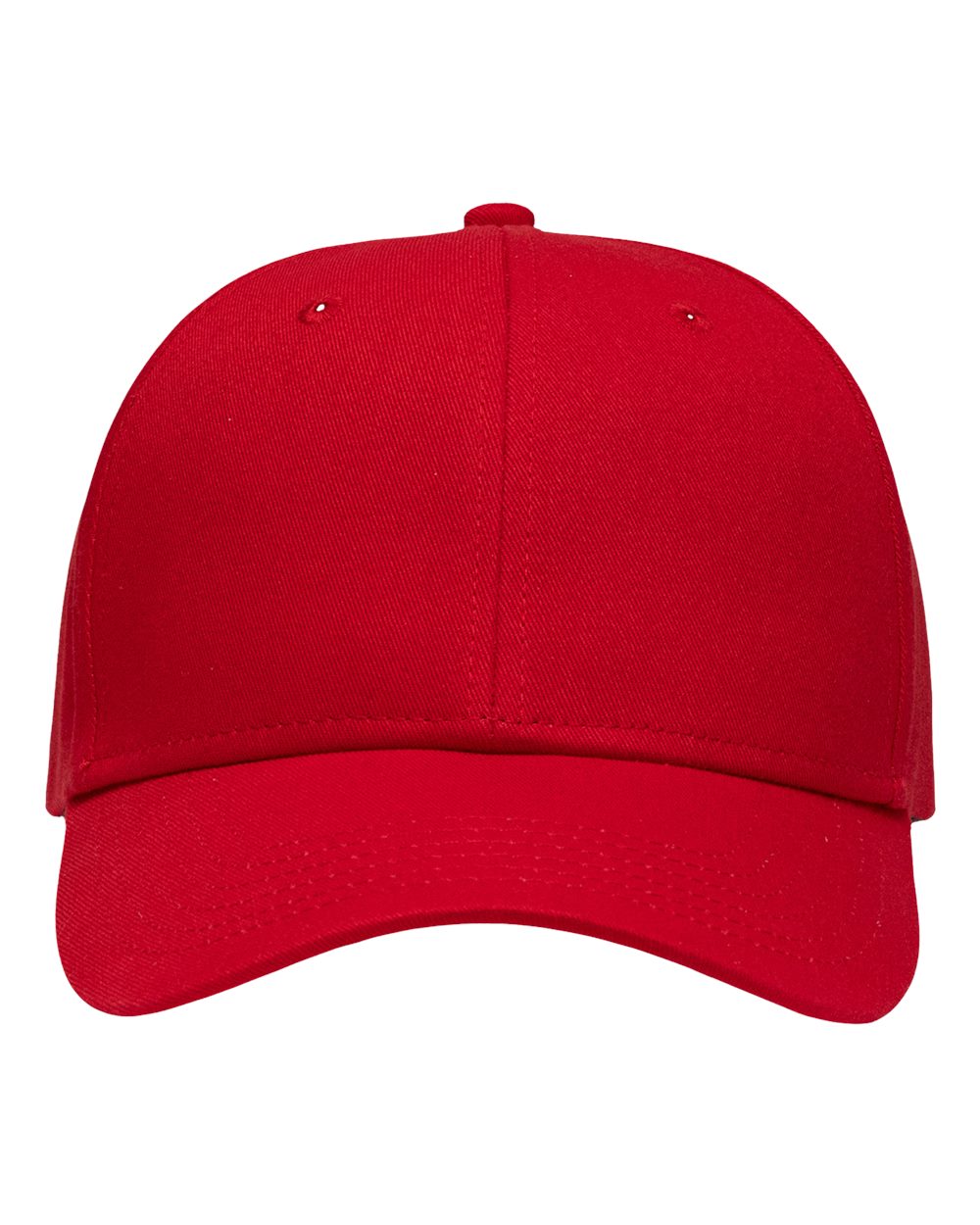 Lo-Pro Solid Back Traditional Trucker Cap - Front - B18395700 - Red