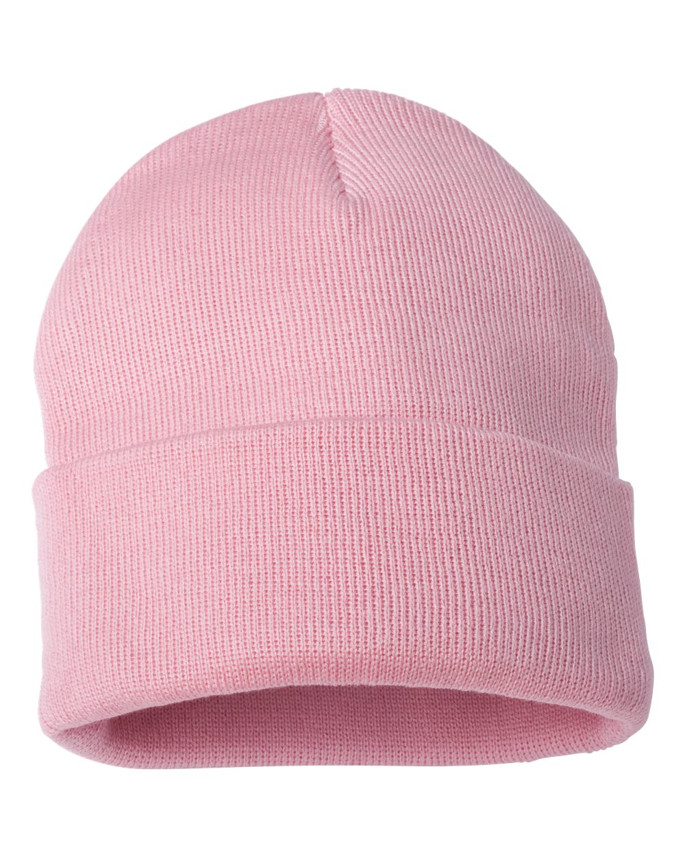 12" Solid Cuffed Beanie - Back - B83995300 - Pink