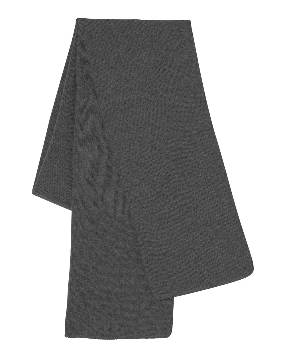 Knit Scarf - Front - B88795090 - Heather Charcoal