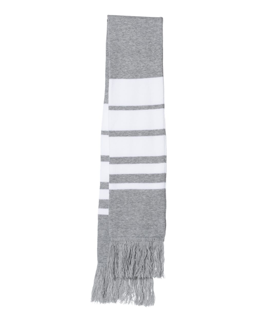 Soccer Scarf - Back - B50695010 - Heather Grey/ White