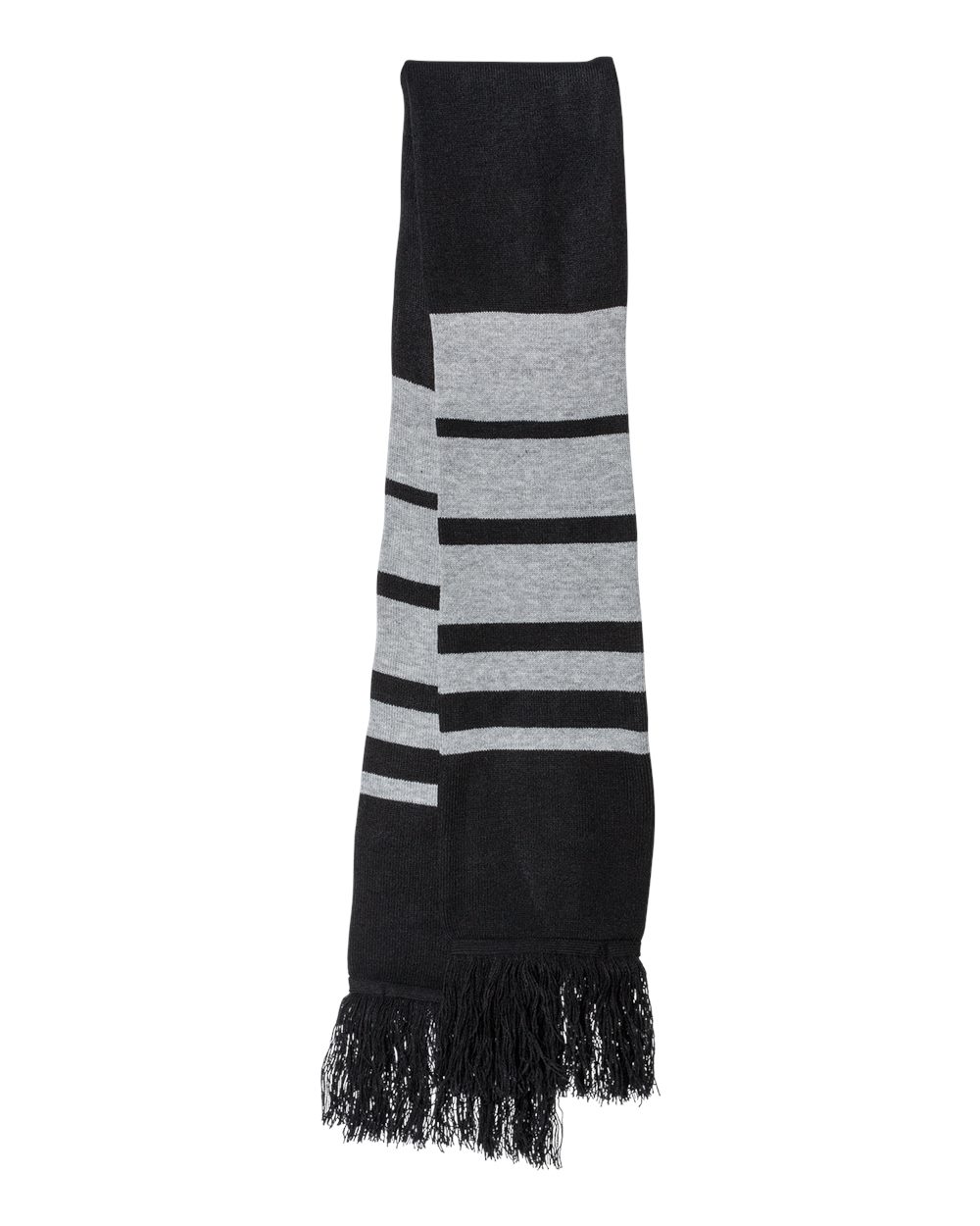 Soccer Scarf - Back - B50695100 - Black/ Heather Grey