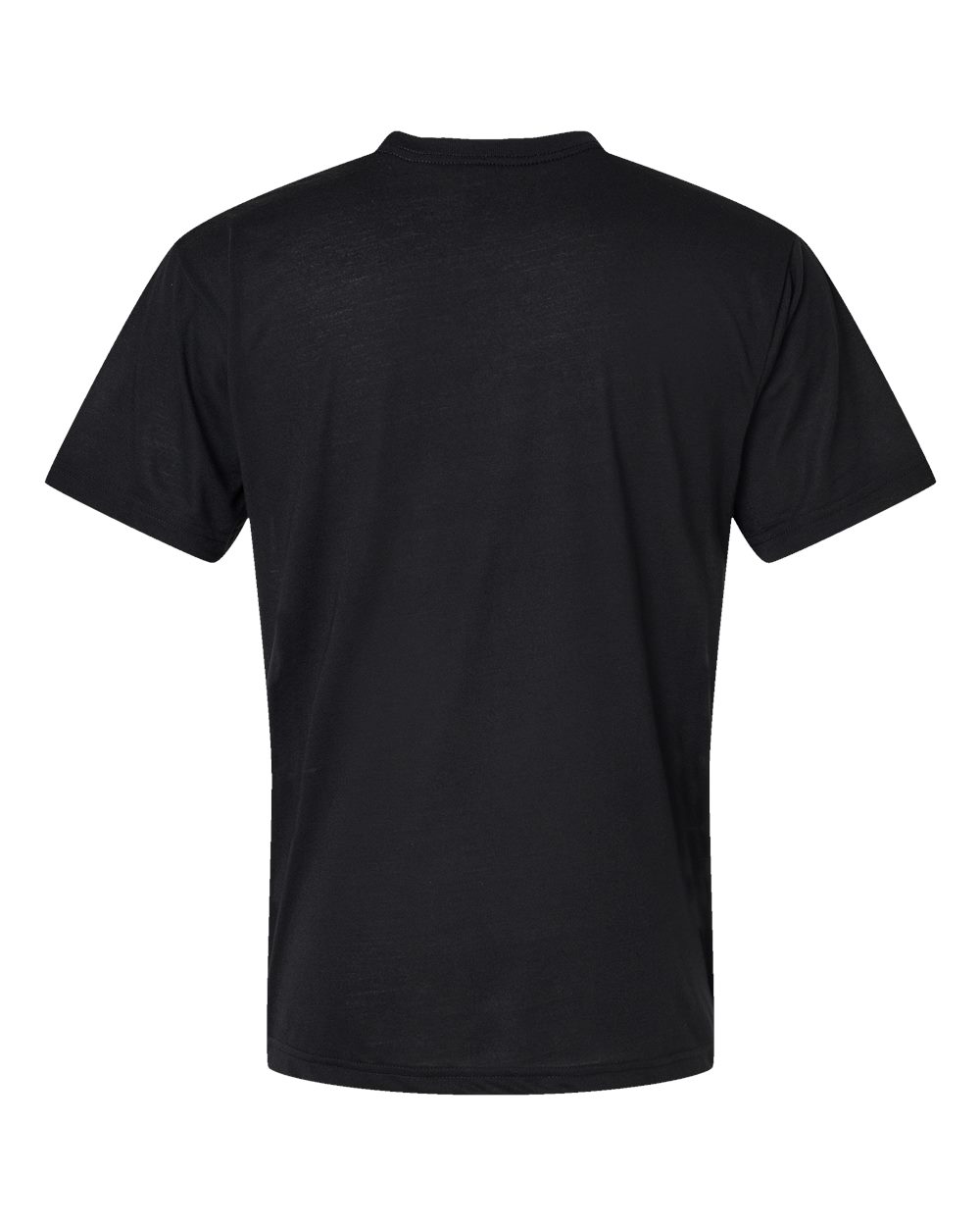 Men's Blackout Polyester Sublimation Tee - Back - B86038503 - White/ Black