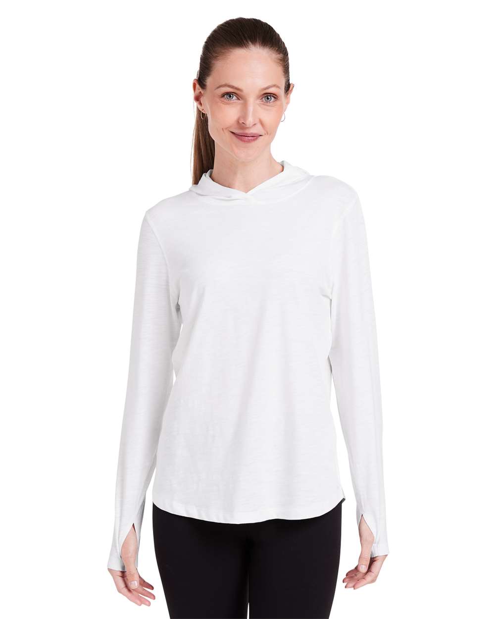 Women's Recess Hooded Pullover - OnModelFront - B661D8002 - White