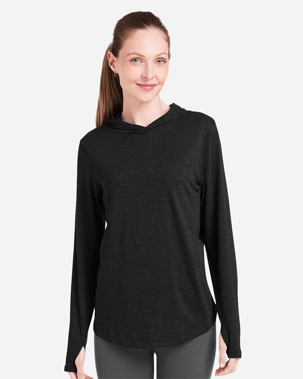 Women's Recess Hooded Pullover - OnModelFront - B661D8502 - Black