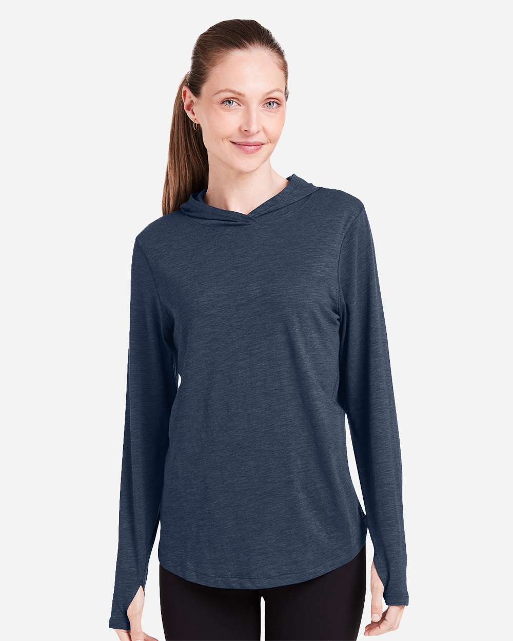 Women's Recess Hooded Pullover - OnModelFront - B661D8652 - Classic Navy