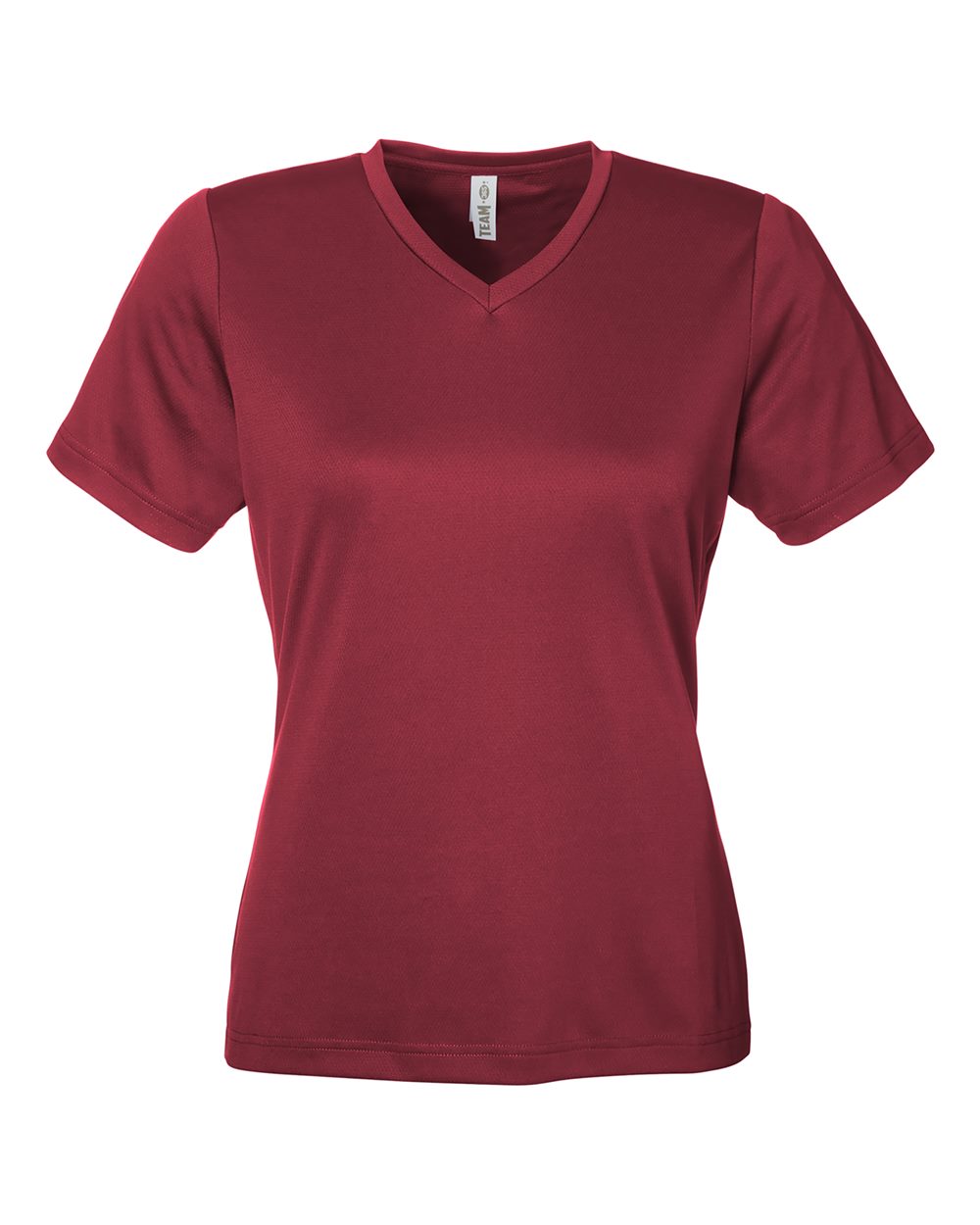 Women's Zone Performance Mesh T-Shirt - Front - B687D9102 - Sport Maroon