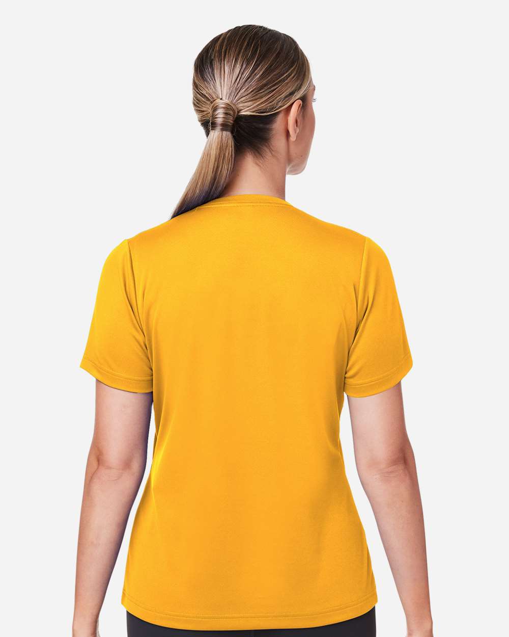Women's Zone Performance Mesh T-Shirt - OnModelBack - B687D9122 - Sport Athletic Gold