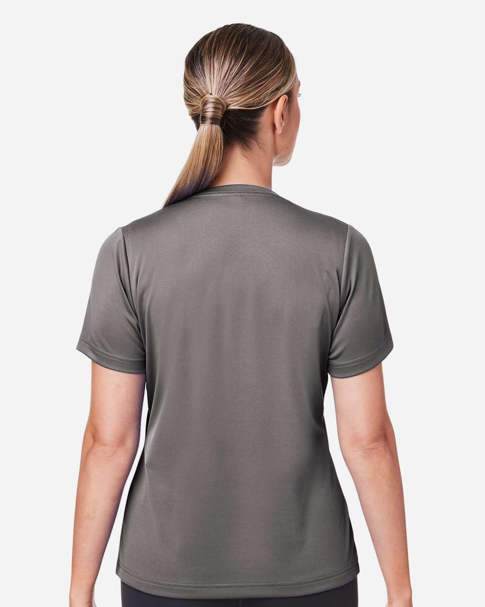 Women's Zone Performance Mesh T-Shirt - OnModelBack - B687D9132 - Sport Graphite