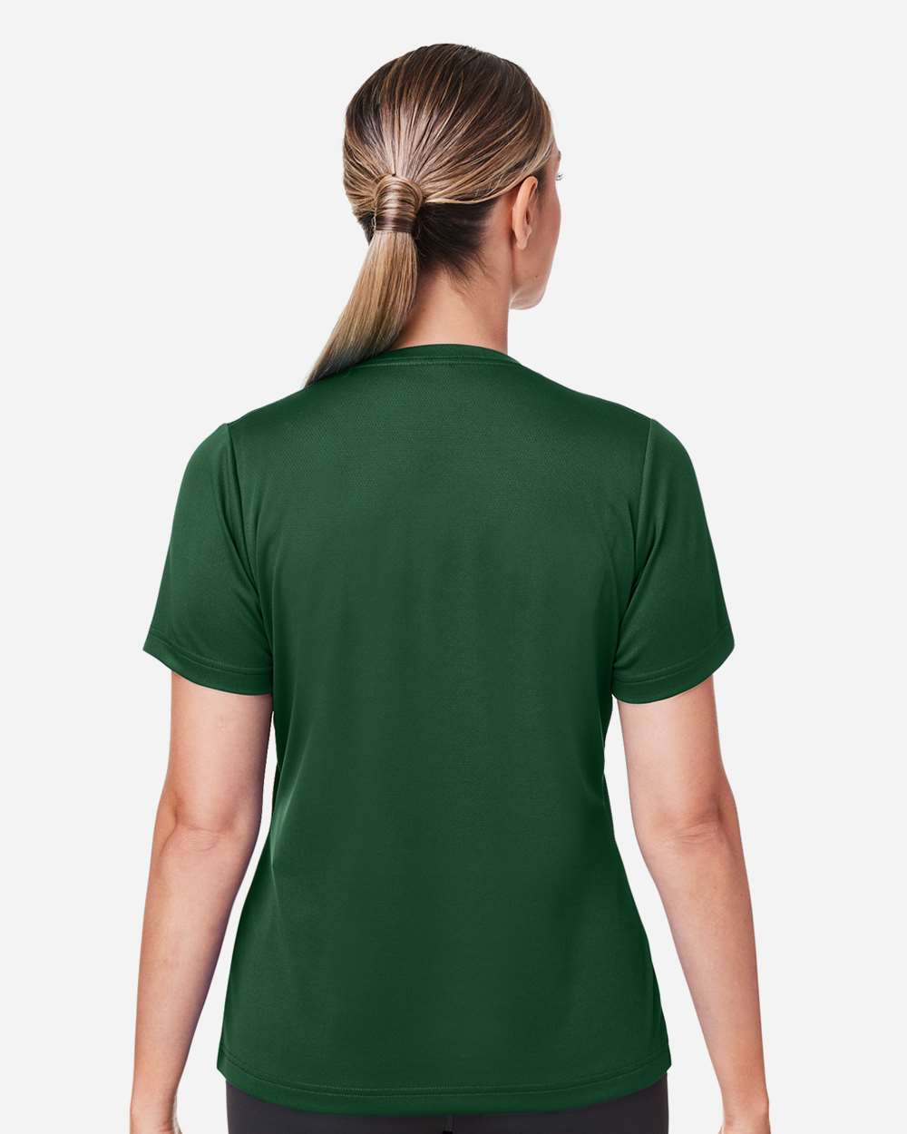 Women's Zone Performance Mesh T-Shirt - OnModelBack - B687D9192 - Sport Dark Green