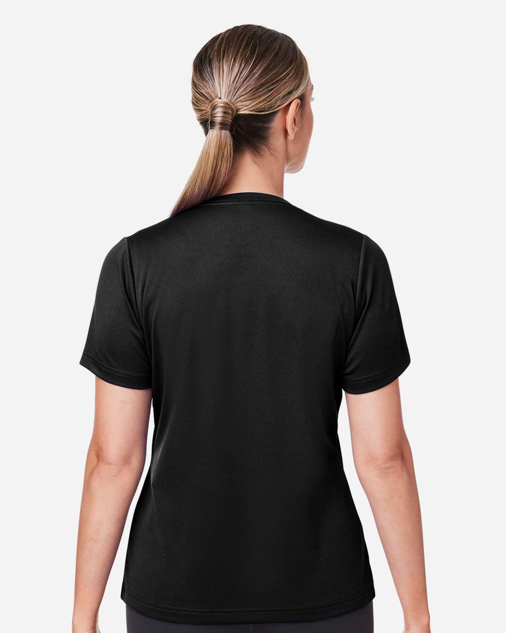 Women's Zone Performance Mesh T-Shirt - OnModelBack - B687D9502 - Black