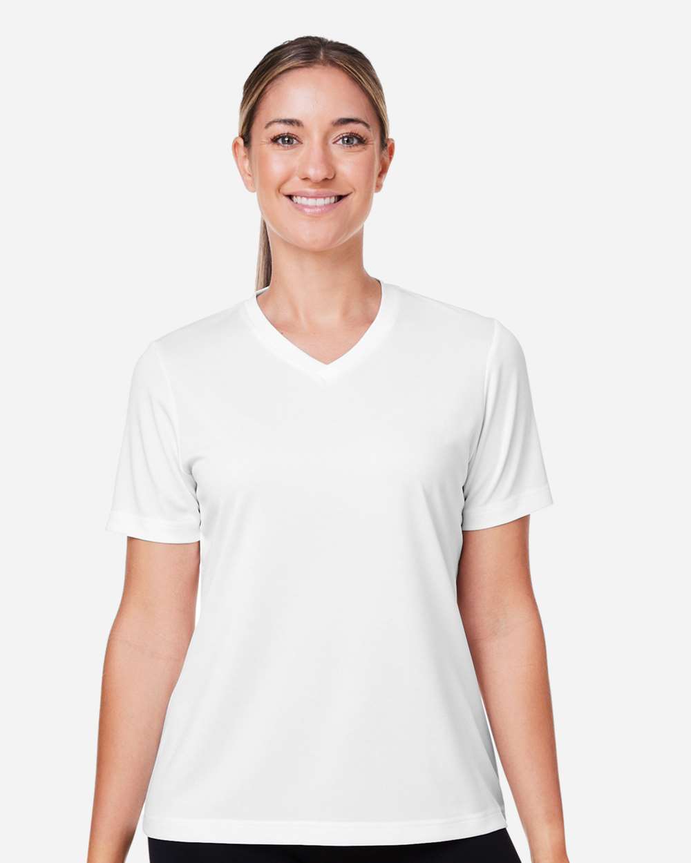Women's Zone Performance Mesh T-Shirt - OnModelFront - B687D9002 - White