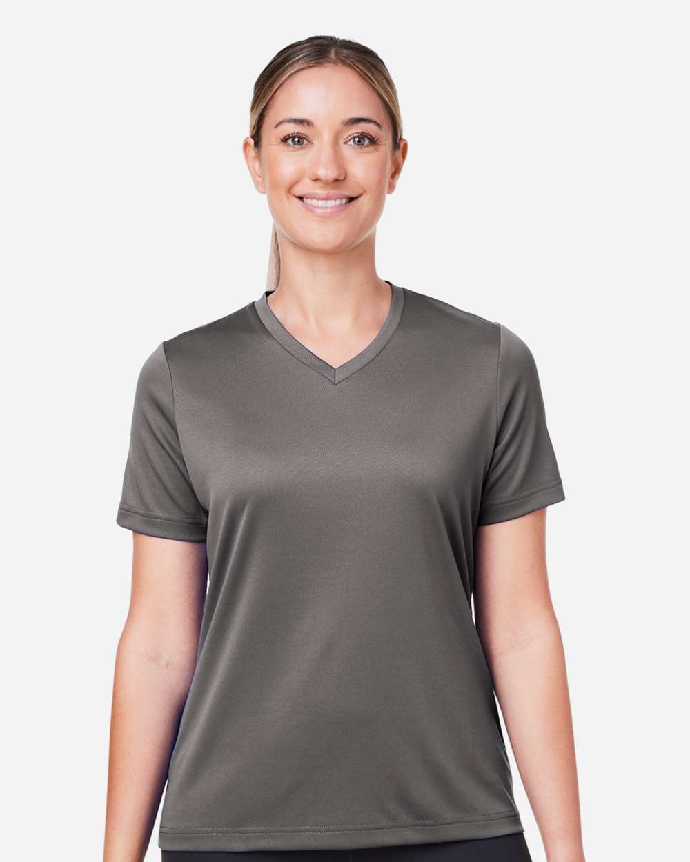 Women's Zone Performance Mesh T-Shirt - OnModelFront - B687D9132 - Sport Graphite