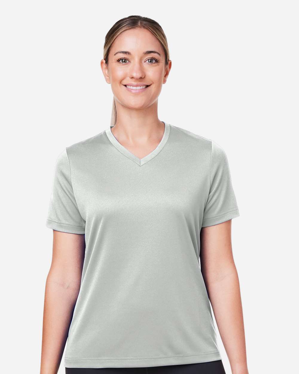 Women's Zone Performance Mesh T-Shirt - OnModelFront - B687D9352 - Sport Silver