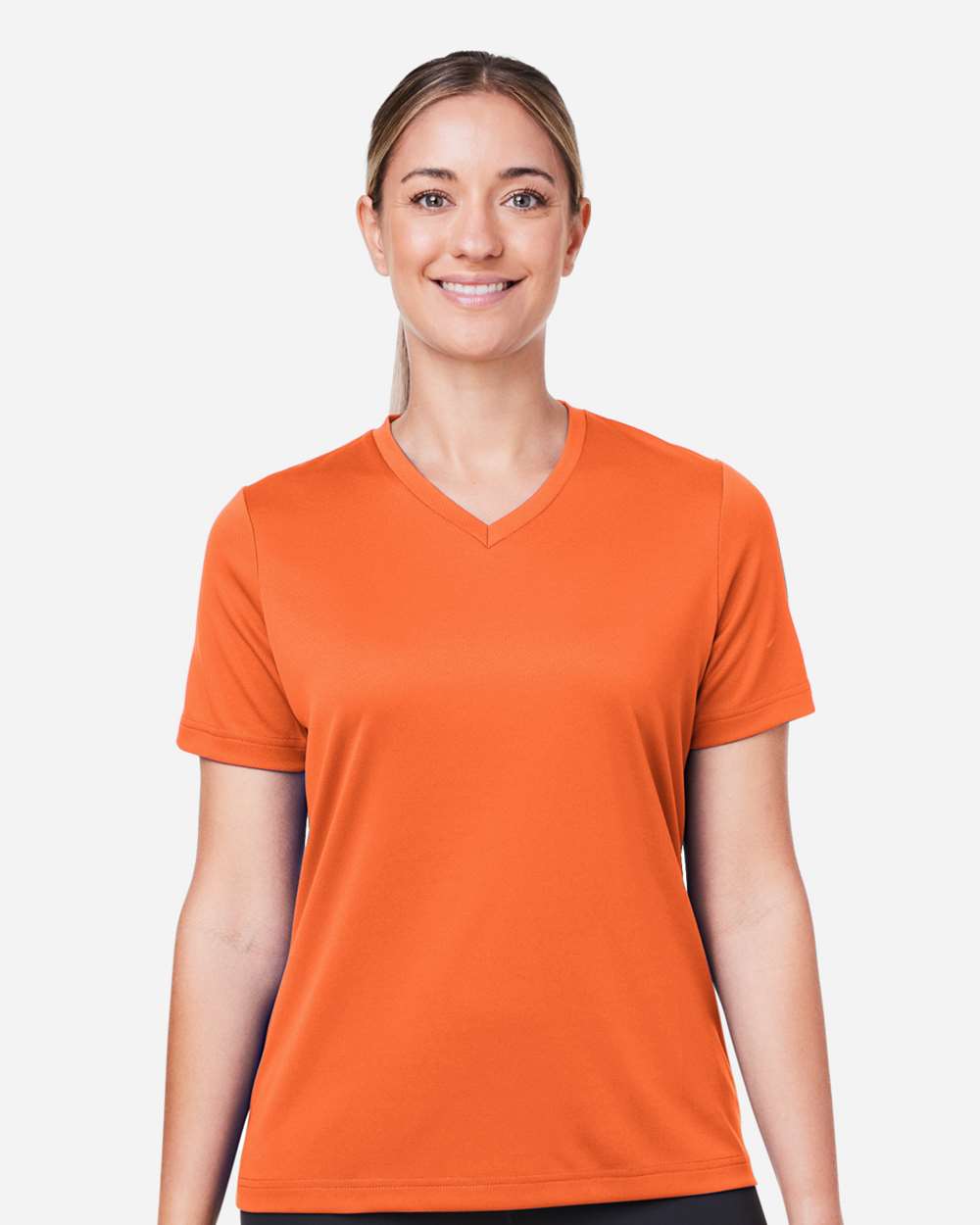 Women's Zone Performance Mesh T-Shirt - OnModelFront - B687D9662 - Sport Orange