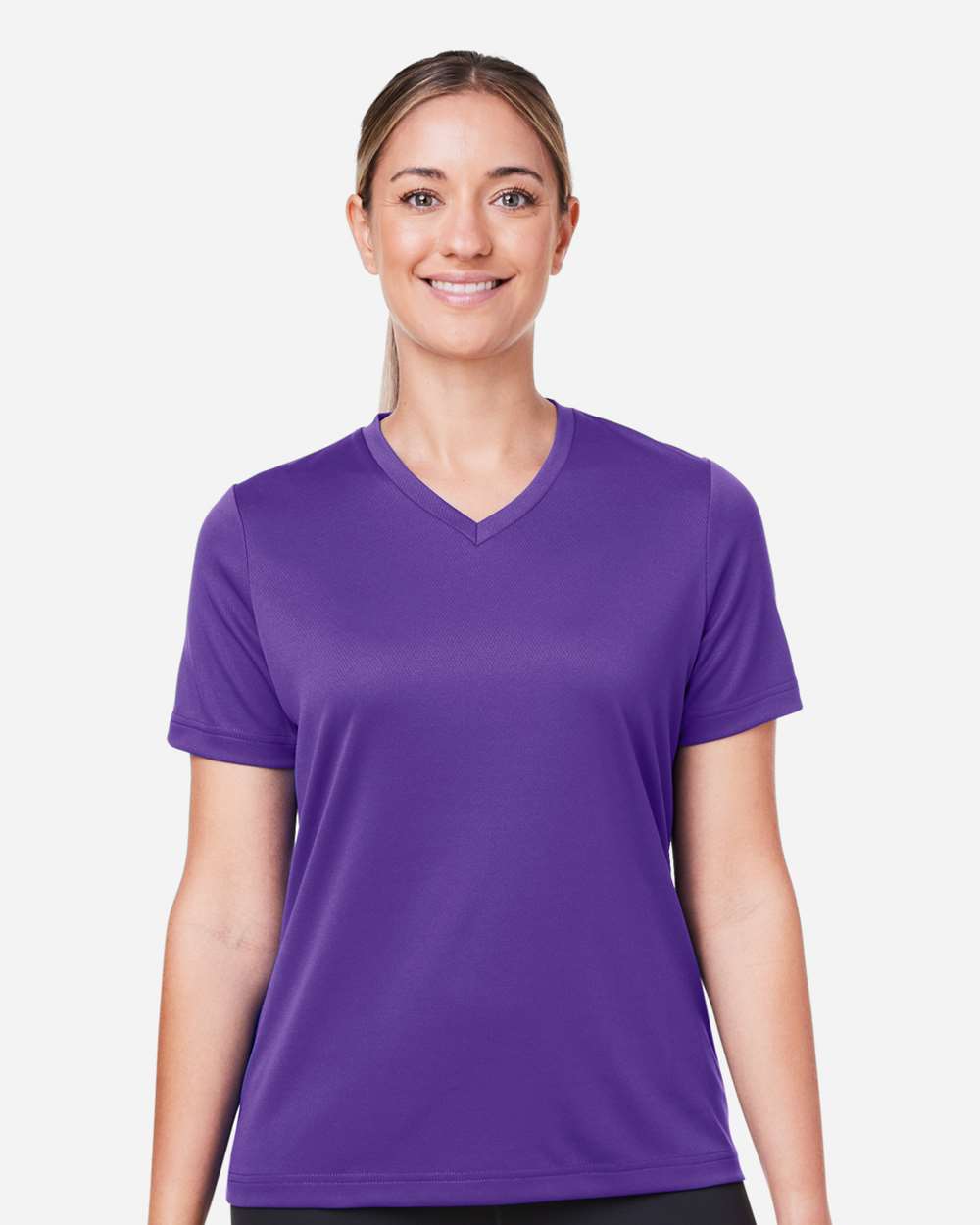 Women's Zone Performance Mesh T-Shirt - OnModelFront - B687D9672 - Sport Purple