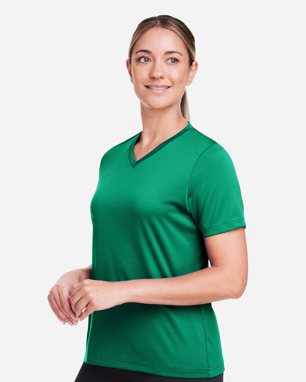 Women's Zone Performance Mesh T-Shirt - OnModelSide - B687D9602 - Sport Kelly