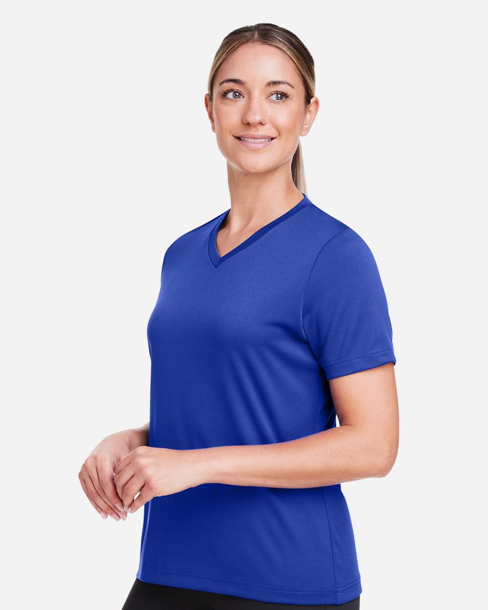 Women's Zone Performance Mesh T-Shirt - OnModelSide - B687D9752 - Sport Royal