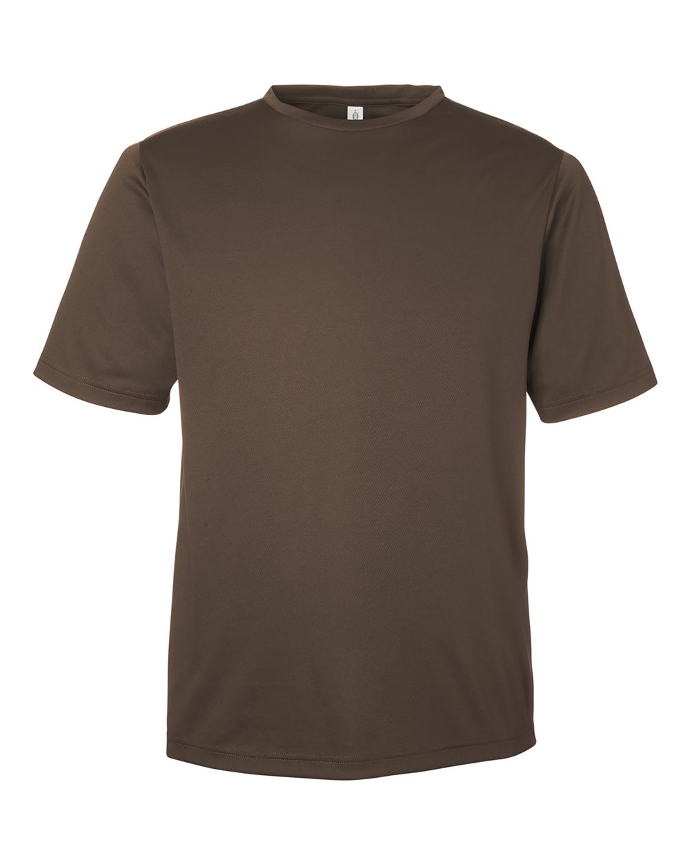 Men's Zone Performance Mesh T-Shirt - Front - B686D9052 - Sport Dark Brown