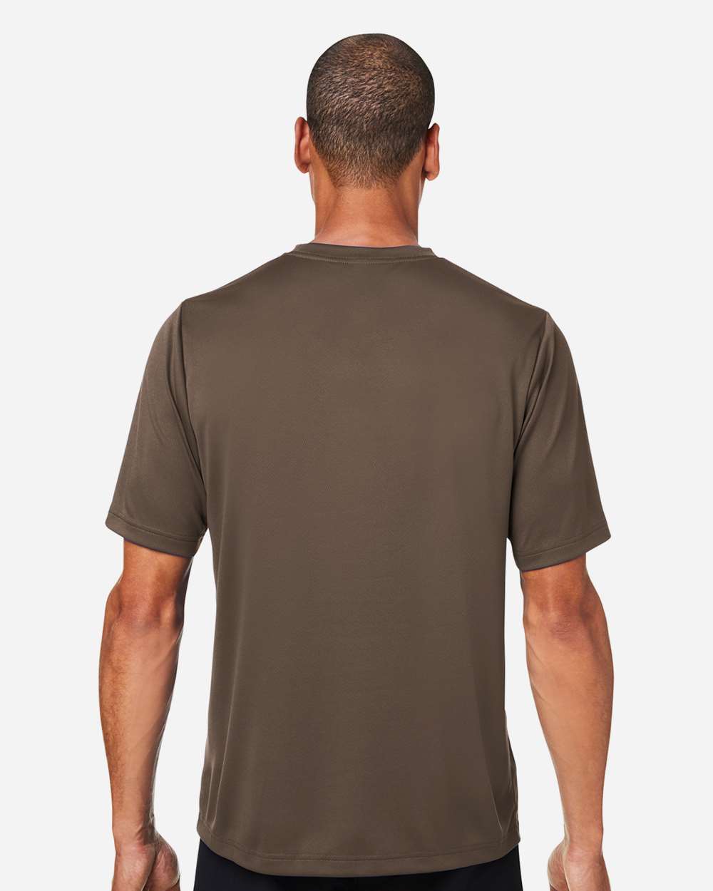 Men's Zone Performance Mesh T-Shirt - OnModelBack - B686D9052 - Sport Dark Brown