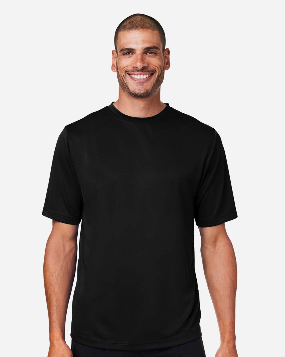 Men's Zone Performance Mesh T-Shirt - OnModelFront - B686D9502 - Black
