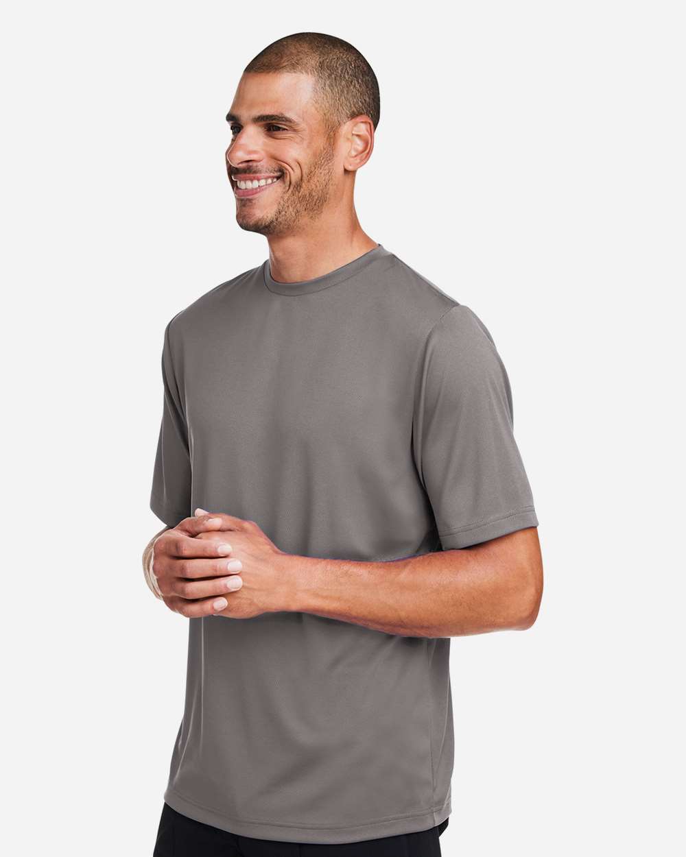 Men's Zone Performance Mesh T-Shirt - OnModelSide - B686D9132 - Sport Graphite