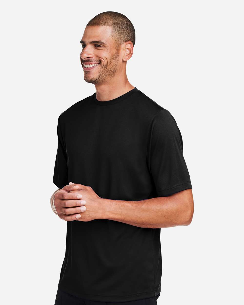 Men's Zone Performance Mesh T-Shirt - OnModelSide - B686D9502 - Black