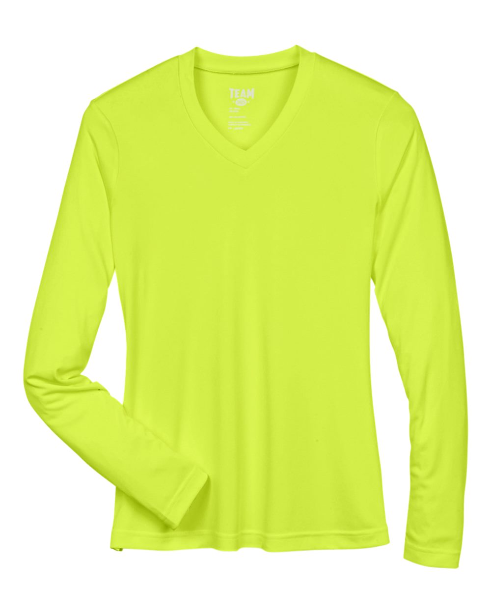 Women's Zone Performance Long Sleeve T-Shirt - Front - B681D9172 - Safety Yellow