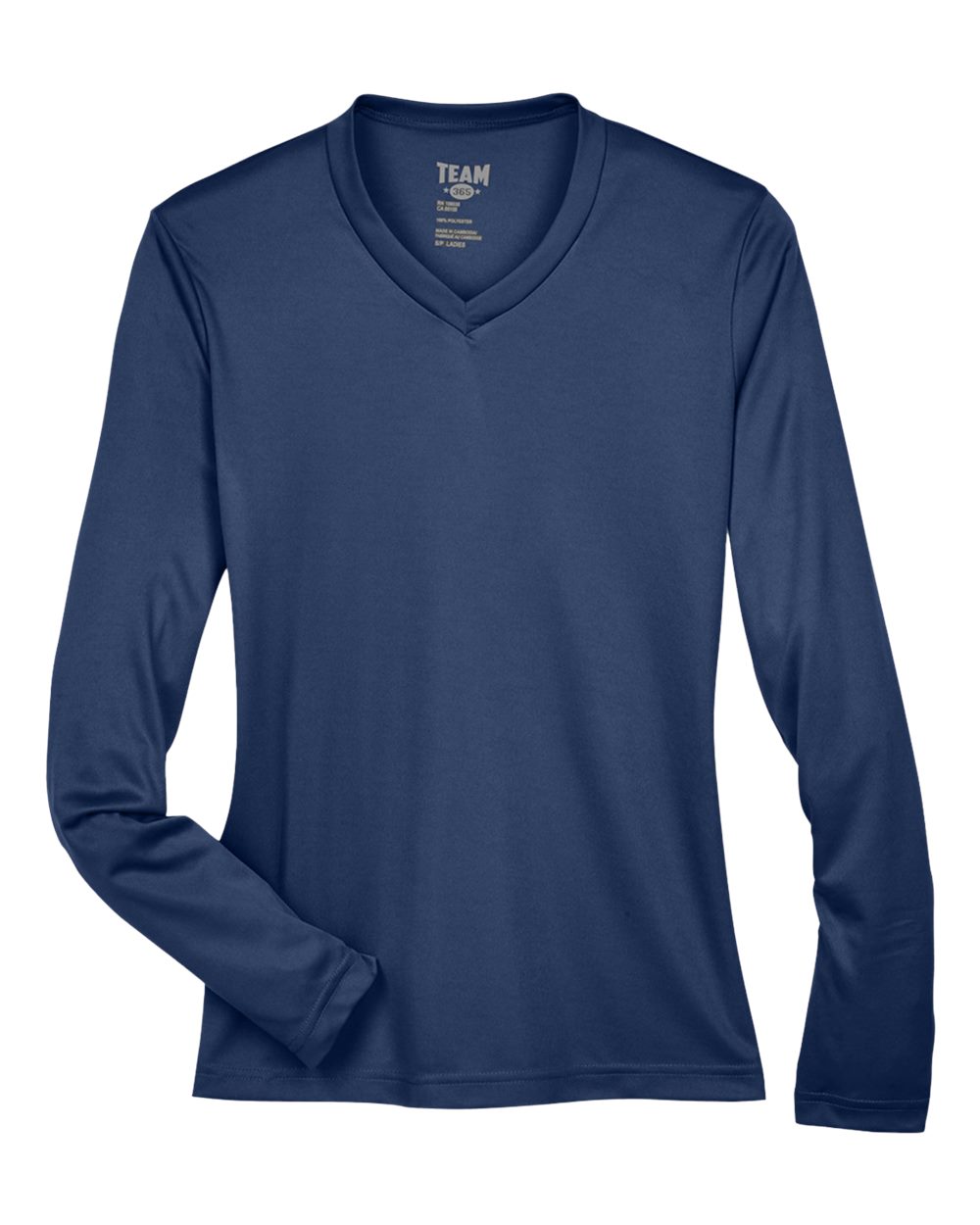 Women's Zone Performance Long Sleeve T-Shirt - Front - B681D9652 - Sport Dark Navy