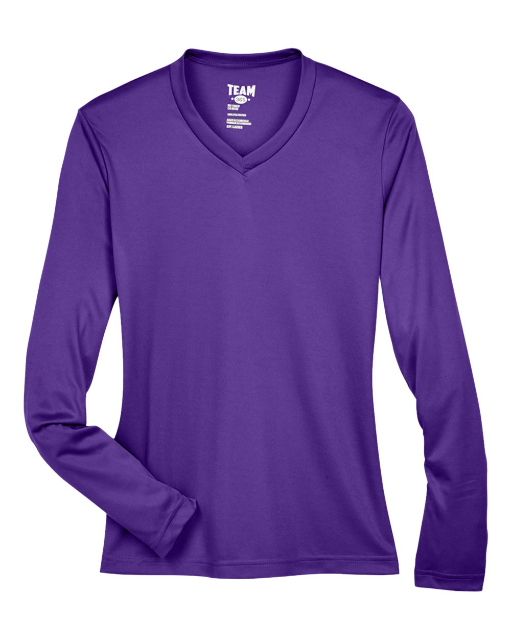 Women's Zone Performance Long Sleeve T-Shirt - Front - B681D9672 - Sport Purple